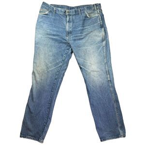 Vintage USA Jeans Mens 44x34 Baggy Skate Y2K 90s‎ Medium Wash Whiskers Grunge